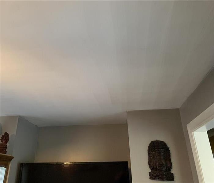 After SERVPRO worked their magic on cleaning the ceiling!